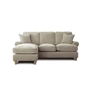 Sofas Express Mumbles Beige Putty Left Hand Chaise Scroll Manhattan Sofa