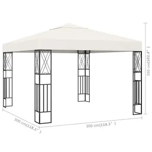 Berkfield Gazebo 3x3 m Cream Fabric