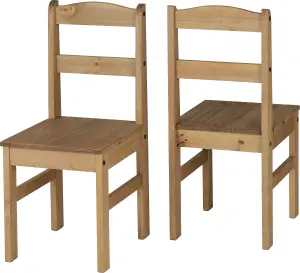 Panama 4 Seat Dining Set in Waxed Pine