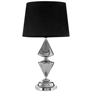 Interiors by Premier Honor Black Shade Table Lamp