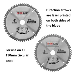 Saxton TCT15060T TCT Circular Blade 150mm x 60T