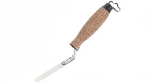 Toolty Tuck Pointing Jointing Finger Trowel with Cork Handle Stainless Steel Hand Tool - 12mm - Bricklayer DIY