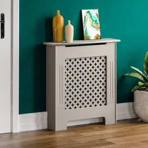 Vida Designs Oxford Small Grey Radiator Cover