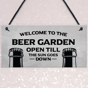 Garden Sign Funny Home Bar Man Cave Garden Plaque Gift For Men New Home Gift