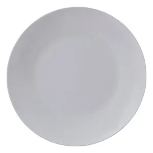 Interiors by Premier 16-Piece Dinner Set, Modern White Porcelain Dinner Set, 16 Piece White Dinner Set Ideal for Four Diners