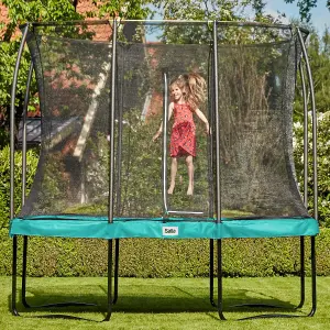 12ft x 8ft Salta Green Comfort Edition Rectangular Trampoline with Enclosure