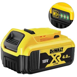 DeWalt DCB104 18v Li-Ion XR 4 Port Fast Battery Charger + 4 x 4.0Ah Batteries