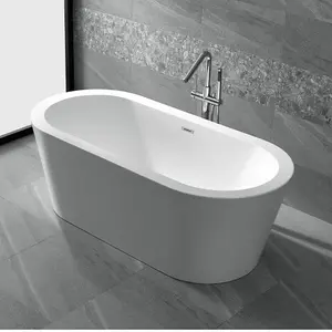 Lisna Waters Siena White 1500mm x 800mm Small Freestanding Bath