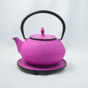 Bloomsbury Market Cloelia 1.2ml Solid Colour Teapot Purple/Gold