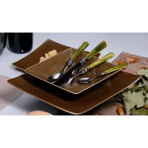 Rivadossi Sandro 16 Piece Stainless Steel Cutlery Set , Service for 4 Olive Green