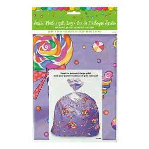 Unique Party Candy Cellophane Gift Bag Purple (One Size)