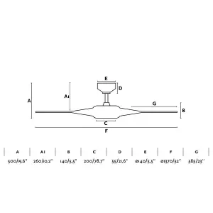 Luminosa Cocos LED Large Ceiling Fan White