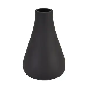 Tapered Vase - Glass - L11 x W11 x H18 cm - Black