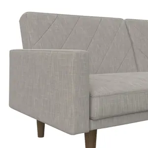 Paxson Clic Clac Sofa Bed in Light Grey Fabric