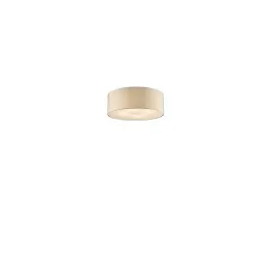 Luminosa Woody  4 Light Medium Ceiling Flush Light Wood, E27