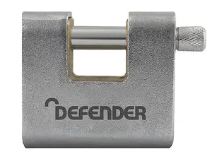 DEFENDER - Armoured Warehouse Block Padlock 80mm Keyed Alike