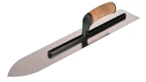 Toolty Stainless Steel Flooring Trowel with Cork Handle 500mm Stainless Steel for Plastering Rendering Flooring DIY