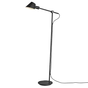 Nordlux DFTP Stay Indoor Living Dining Bedroom Floor Lamp In Black (Height) 129.2cm