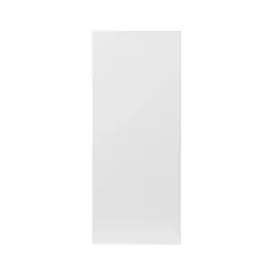 GoodHome Stevia Gloss white Slab Highline Cabinet door (W)300mm (H)715mm (T)18mm