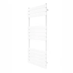 Flat Panel Towel Radiator - 1200mm x 450mm - White