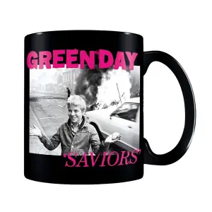 Green Day Saviors Logo Mug Black/Pink/White (One Size)