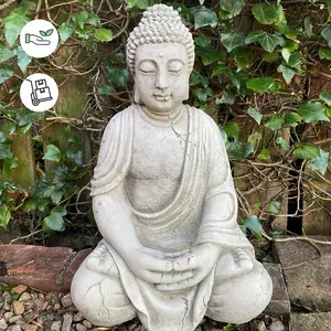 Medium Meditating Buddha Garden Statue