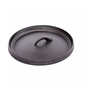 Oypla 4L Cast Iron Non Stick Dutch Oven Casserole Dish Camping Cooker