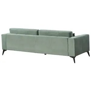 3 Seater Fabric Sofa Green ANGE