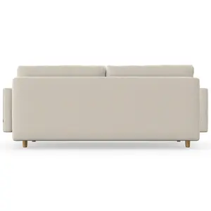 Jacquelyn 3 Seater Bouclé-Sofa Bed Nata Boucle White