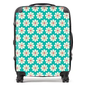 Daisy Pattern Suitcase - Large