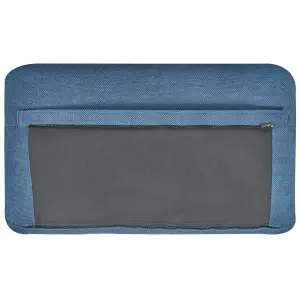 Beliani Traditional Sofa Bed BENNAS Blue Fabric