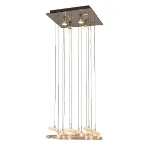 Luminosa Diamond Modern 16 Light Pendant Ceiling Light, GU10 + G4