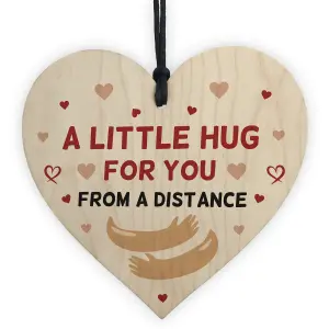 Hug Token Gift For A Friend Wooden Heart Special Gift for Loved Ones Keepsake