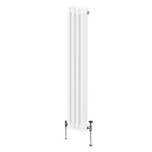 Traditional 3 Column Radiator - 1500 x 202 mm - White