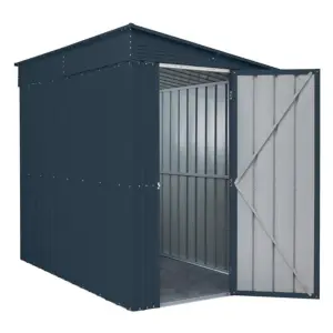 5 x 8 Pent Metal Garden Shed - Anthracite Grey (5ft x 8ft / 5' x 8' / 1.5m x 2.4m)