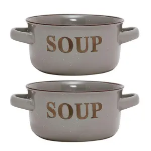 Whittington 0.6ml Soup Bowl (Set of 2) Grey