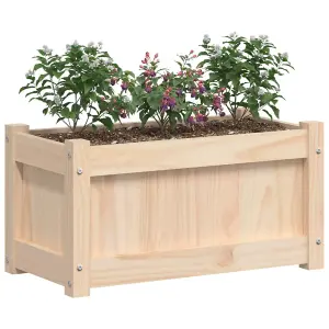 Berkfield Garden Planter 60x31x31 cm Solid Wood Pine