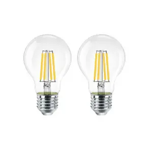 Extrastar 8W LED Filament Light Bulb B22, 2700K, pack of 2