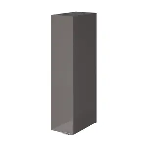 GoodHome Imandra Gloss Warm grey Single Deep Wall cabinet (W)200mm (H)900mm