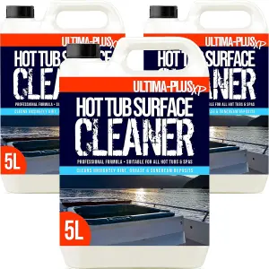 ULTIMA-PLUS XP Hot Tub Surface Cleaner - Removes Dirt, Oil, Grease, Waterlines & More 15L