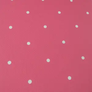 Jack N' Rose Pink White Polka Dot Fabric Effect Paste The Wall Wallpaper