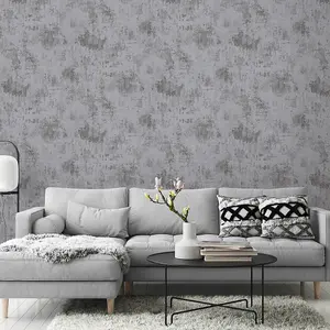 Erismann Concrete Stone Wallpaper Grey Modern Textured Paste The Wall Vinyl