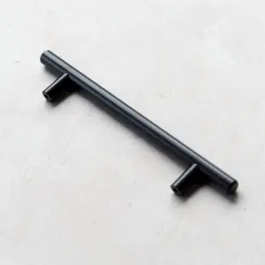 128mm Matt Black Cabinet Handle T-Bar Cupboard Door Drawer Pull Wardrobe Furniture Replacement Upcycle