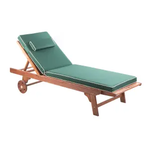 Alfresia Green Sun Lounger Replacement Garden Cushion