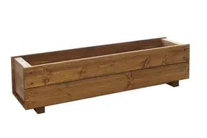 Wooden Trough Planters Container Plant Flower Large Boxes 90cm Set of 2