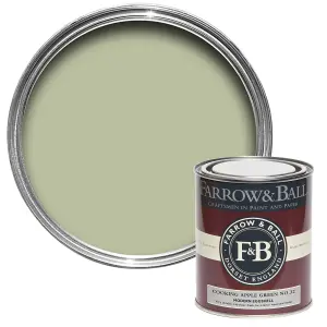 Farrow & Ball Modern Cooking Apple Green No.32 Eggshell Paint, 750ml