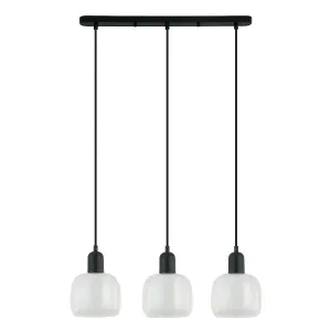 Luminosa Lamezia Modern 3 Light Bar Pendant Ceiling Light, E27