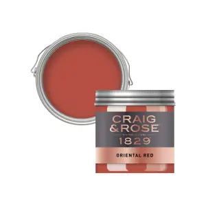 Craig & Rose 1829 Oriental Red Chalky Emulsion paint, 50ml