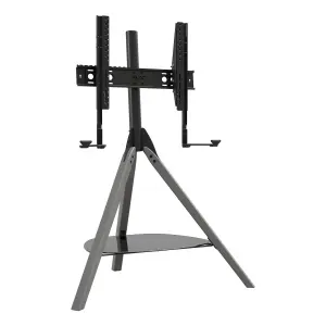 AVF FSLK1001HOXGB Hoxton Sound Tripod TV Stand with Soundbar Mounting Kit in Grey / Black