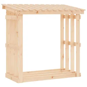 Berkfield Firewood Rack 108x64.5x109 cm Solid Wood Pine